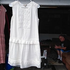 Burberry White Dress Size 6 US